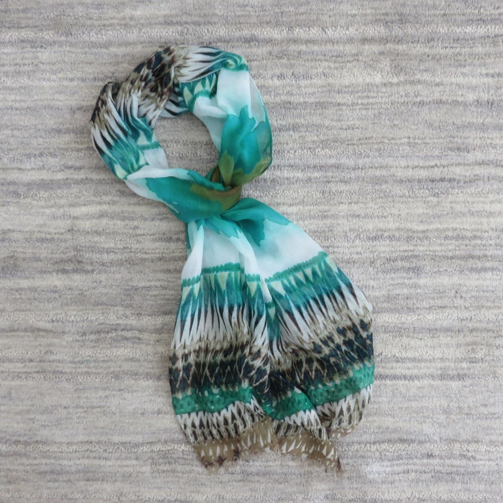 Charming Charilie Green Boho Scarf